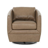 NOVA HAVANA LEATHER GLIDE SWIVEL CHAIR