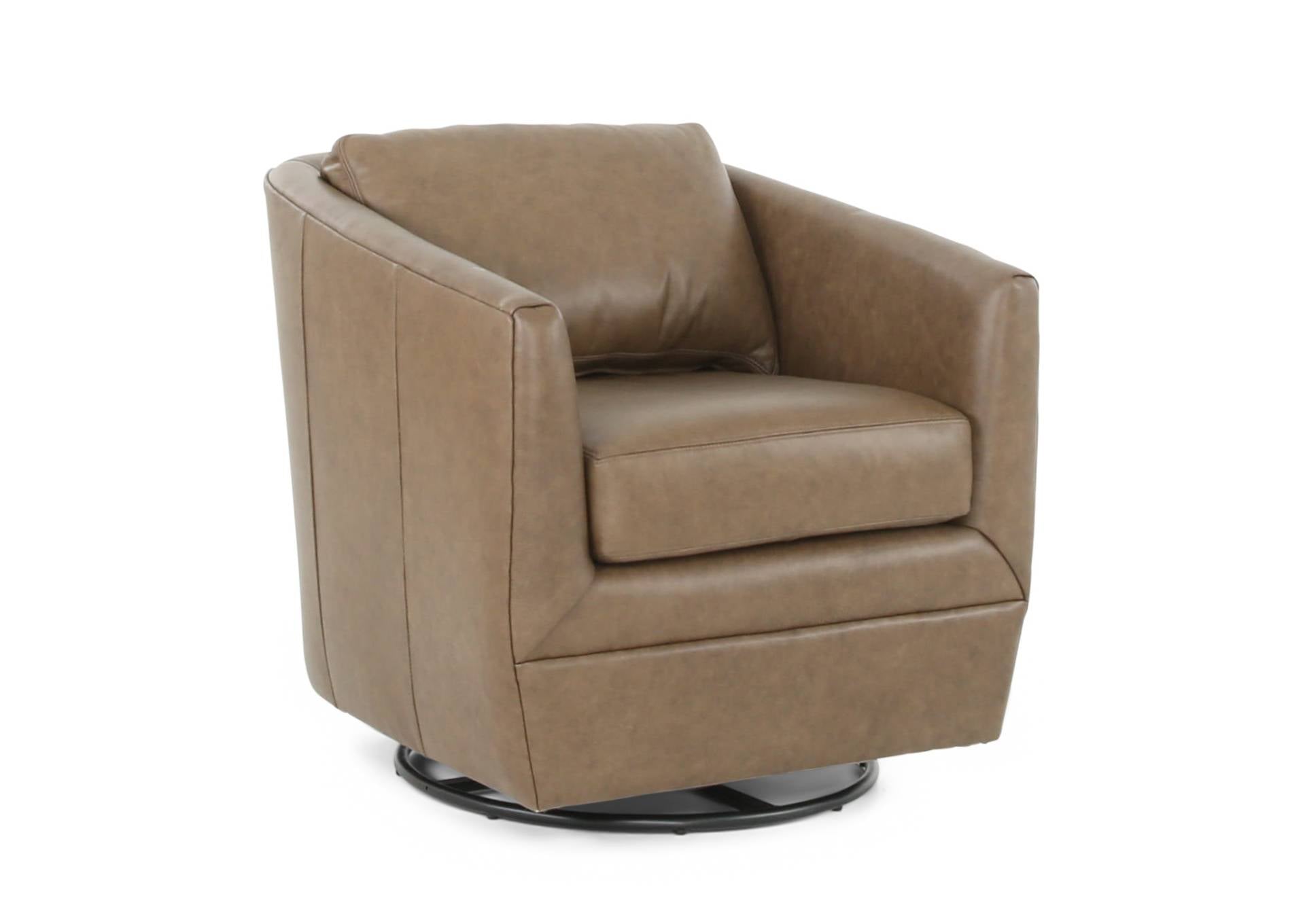 NOVA HAVANA LEATHER GLIDE SWIVEL CHAIR - Additional View 1