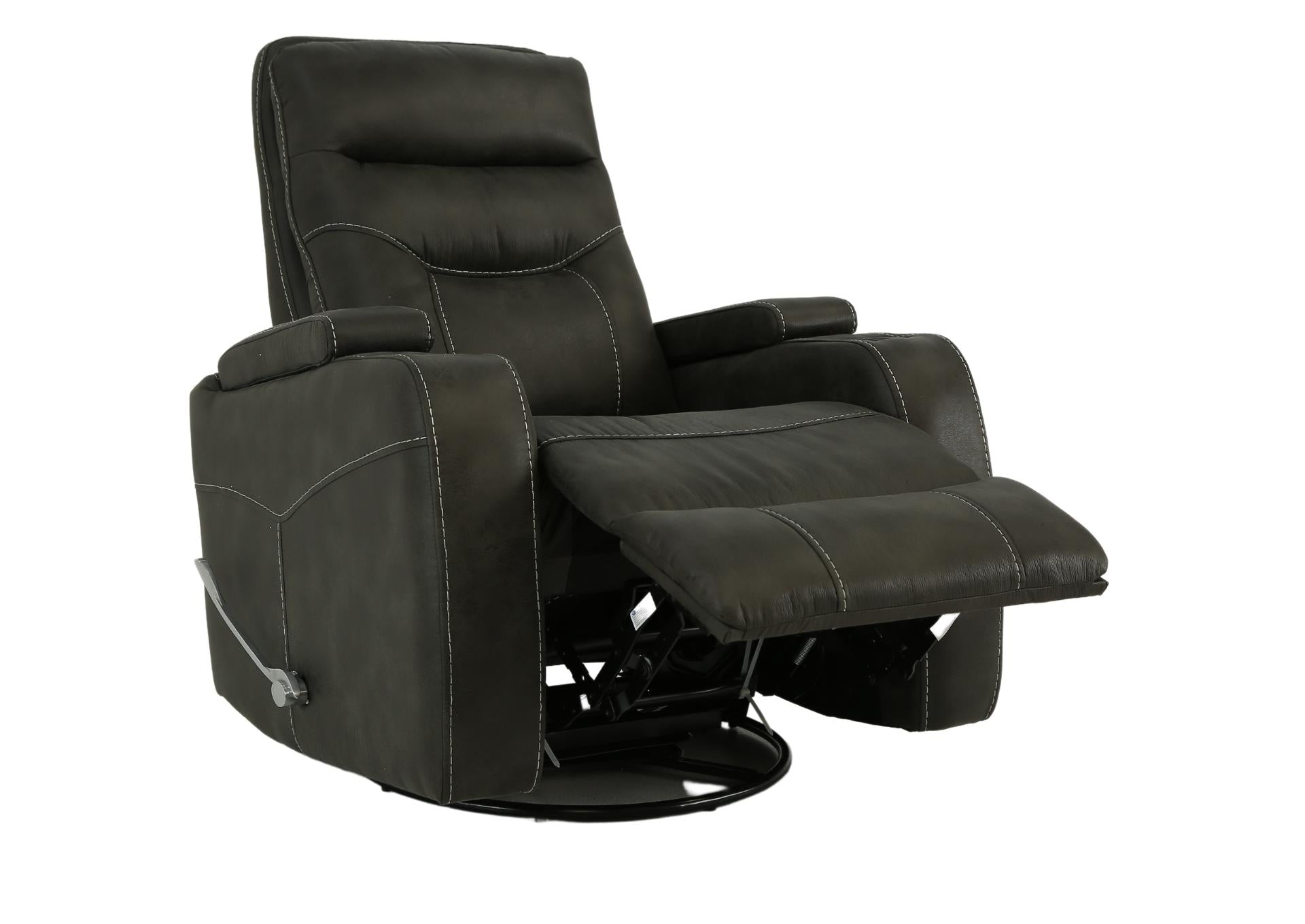 Pecos Swivel Glider Recliner - Granite - Additional View 2