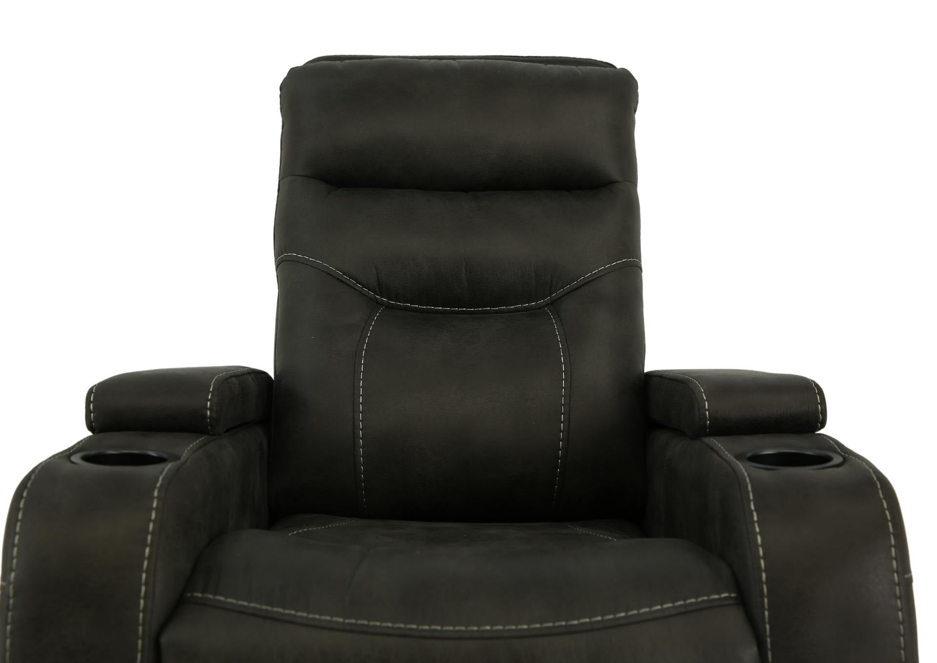 Pecos Swivel Glider Recliner - Granite - Additional View 3