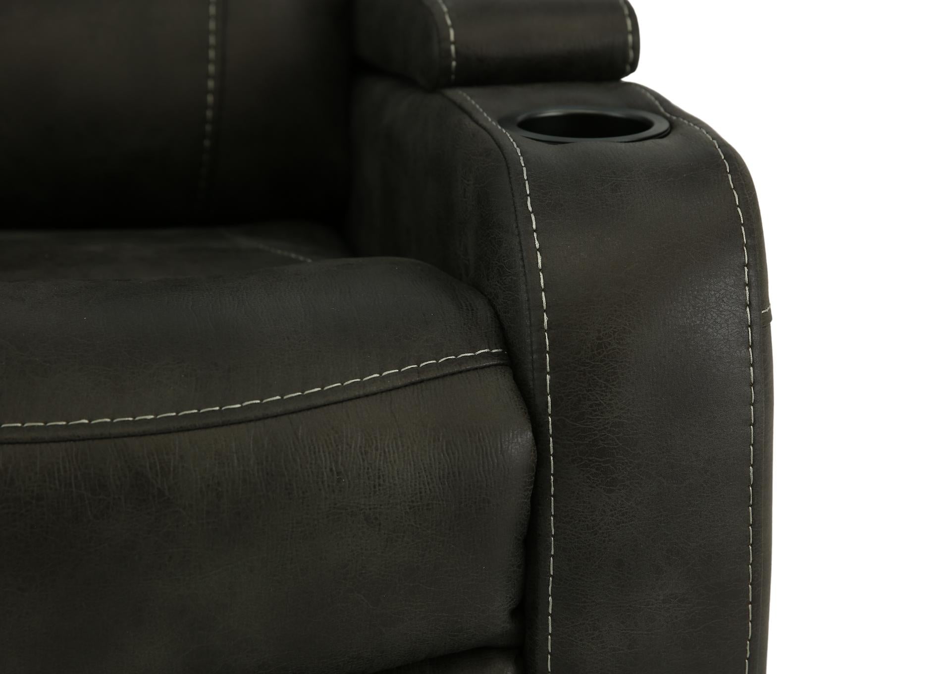 Pecos Swivel Glider Recliner - Granite - Additional View 5