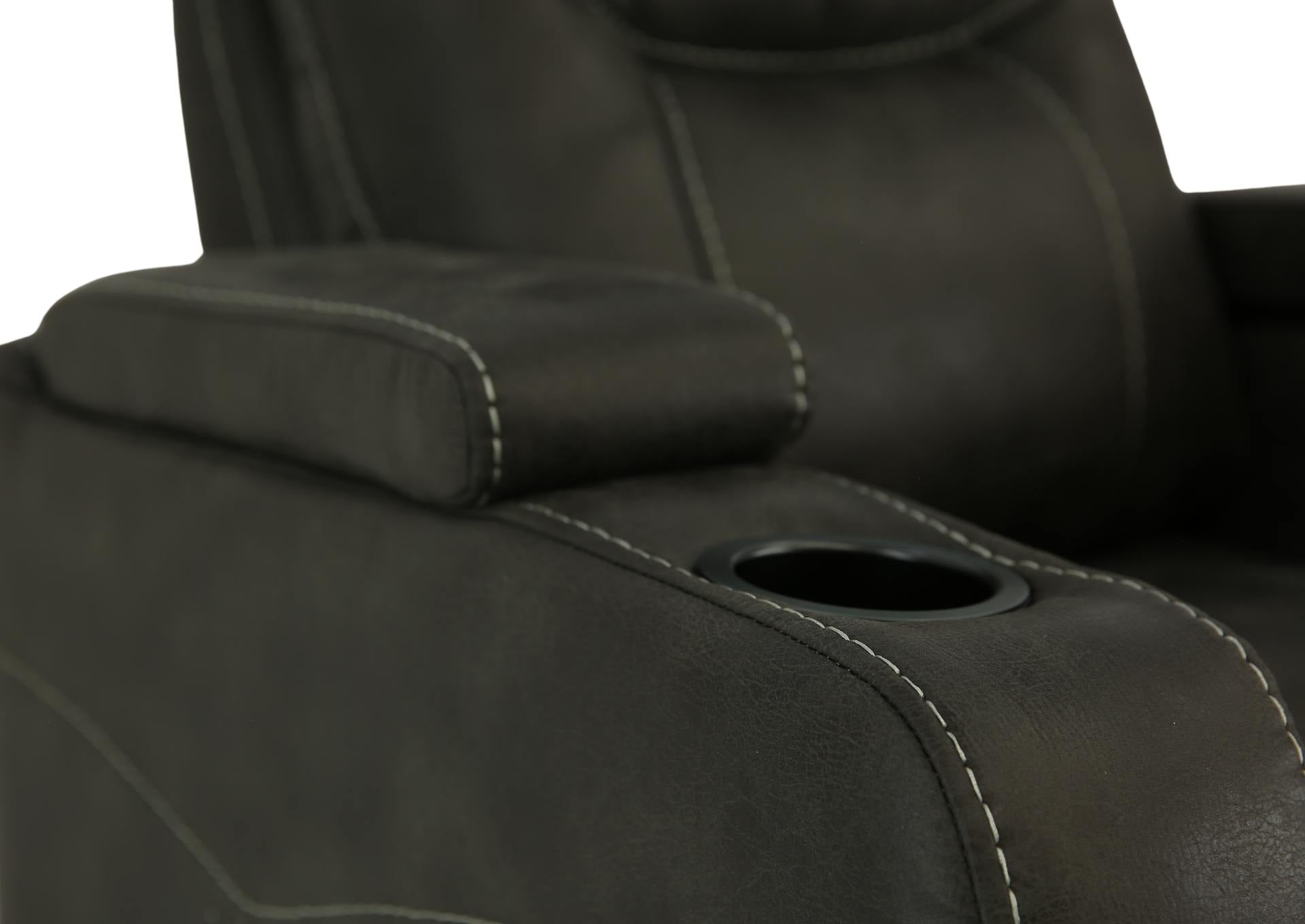 Pecos Swivel Glider Recliner - Granite - Additional View 6