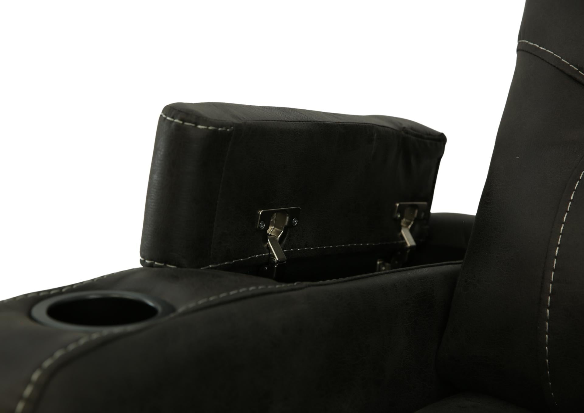 Pecos Swivel Glider Recliner - Granite - Additional View 7