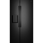 GE BLACK 28CU SIDE BY SIDE REFRIGERATOR WITH DISPENSER - Refrigerators