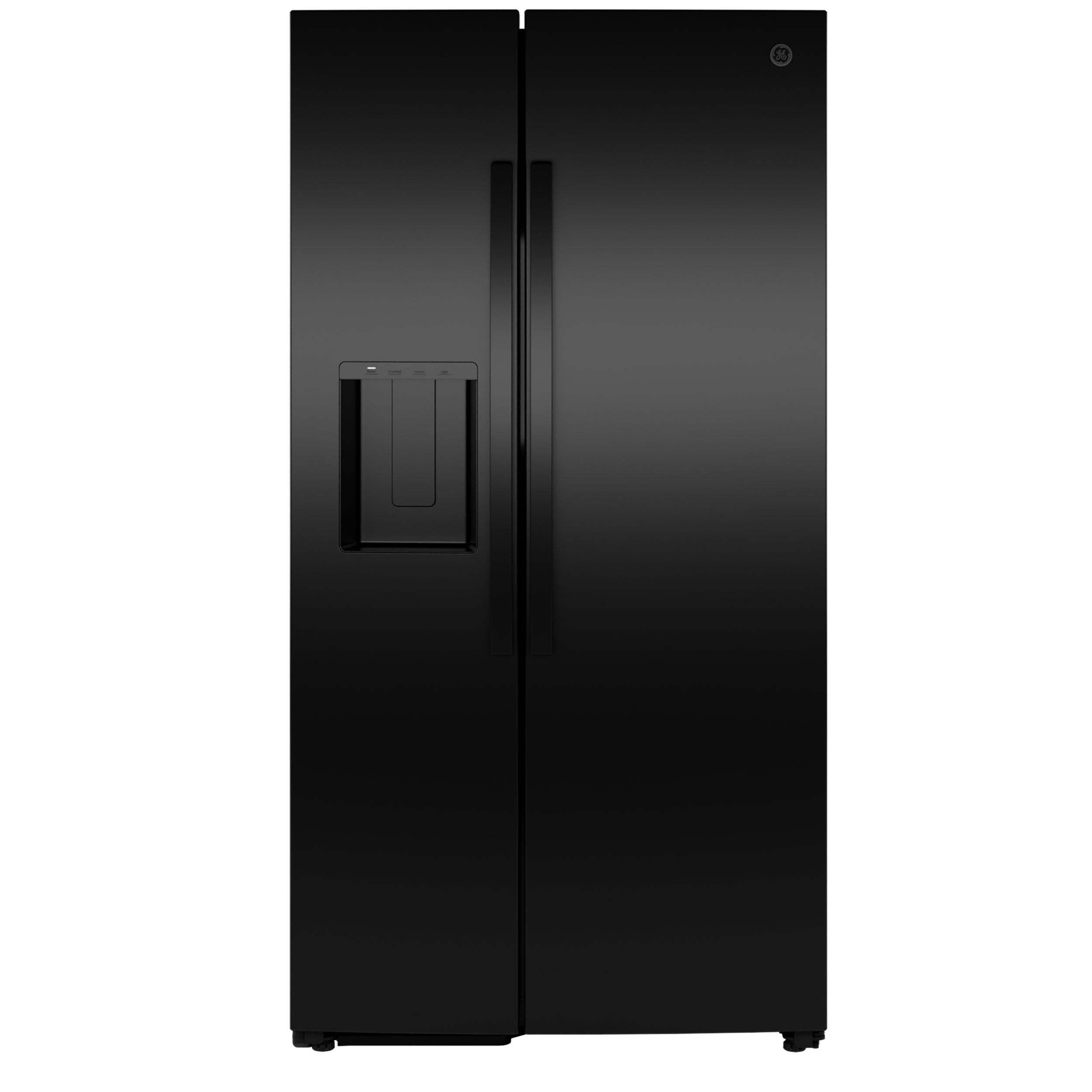 GE BLACK 28CU SIDE BY SIDE REFRIGERATOR WITH DISPENSER - Refrigerators - Additional View 31