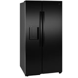 GE BLACK 28CU SIDE BY SIDE REFRIGERATOR WITH DISPENSER - Refrigerators - Additional View 32