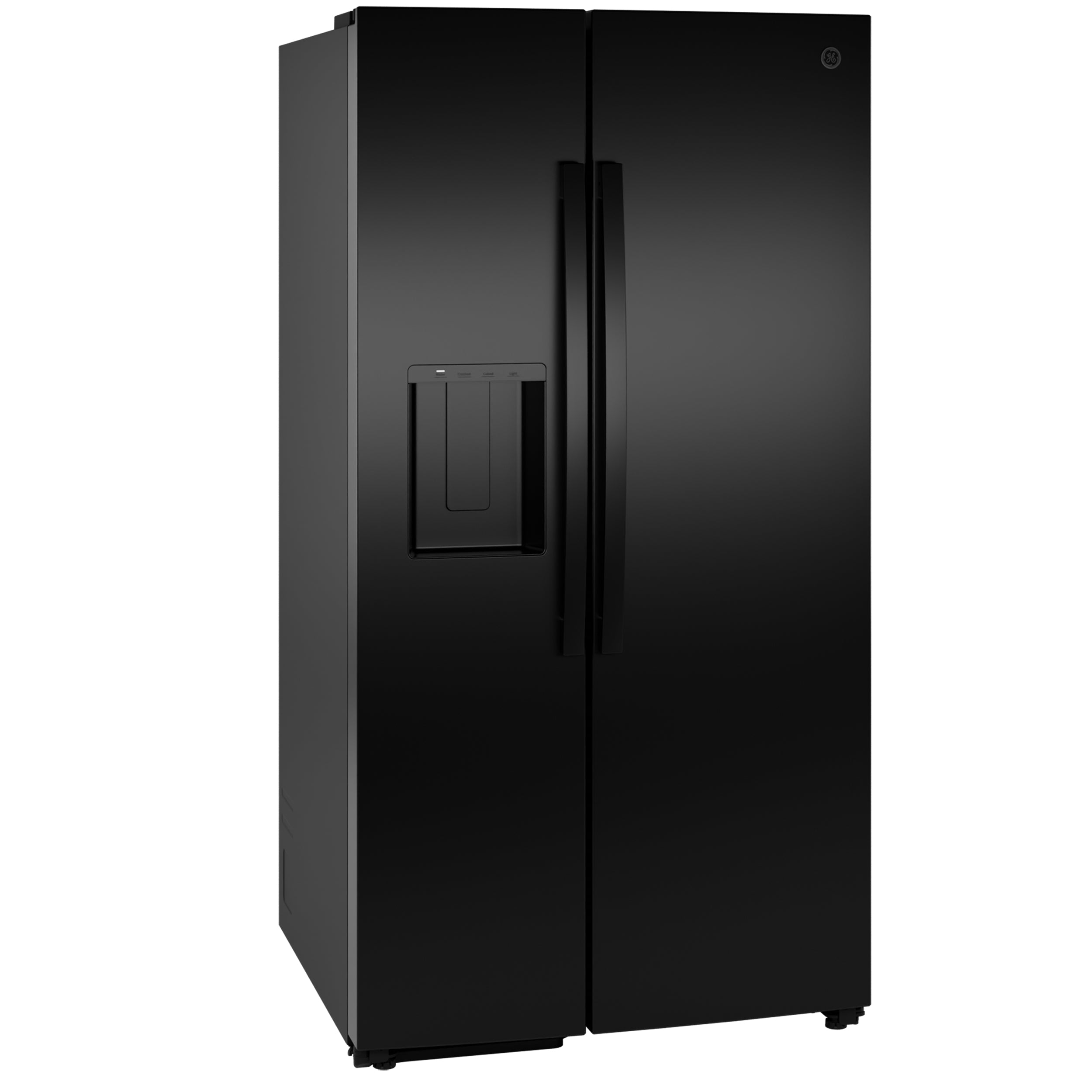 GE BLACK 28CU SIDE BY SIDE REFRIGERATOR WITH DISPENSER - Refrigerators - Additional View 32