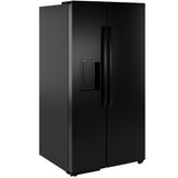 GE BLACK 28CU SIDE BY SIDE REFRIGERATOR WITH DISPENSER - Refrigerators - Additional View 33