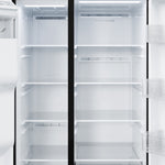 GE BLACK 28CU SIDE BY SIDE REFRIGERATOR WITH DISPENSER - Refrigerators - Additional View 7
