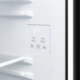 GE BLACK 28CU SIDE BY SIDE REFRIGERATOR WITH DISPENSER - Refrigerators - Additional View 10