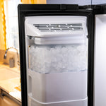 GE BLACK 28CU SIDE BY SIDE REFRIGERATOR WITH DISPENSER - Refrigerators - Additional View 14