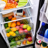 GE BLACK 28CU SIDE BY SIDE REFRIGERATOR WITH DISPENSER - Refrigerators - Additional View 21