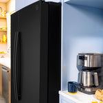 GE BLACK 28CU SIDE BY SIDE REFRIGERATOR WITH DISPENSER - Refrigerators - Additional View 25