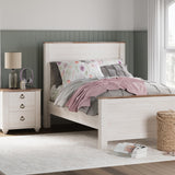 Ashley Furniture - Willowton Full Bed - Beige Wood - Beds - Additional View 2