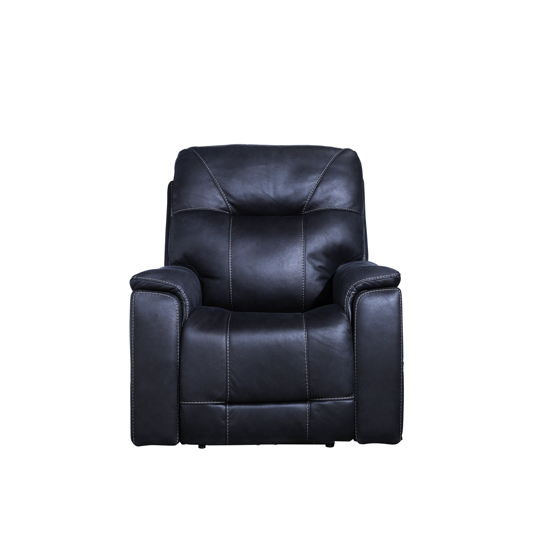 Steve Silver Furniture - LEXINGTON OCEAN BLUE POWER MEDIA RECLINER - Faux Leather - Chairs