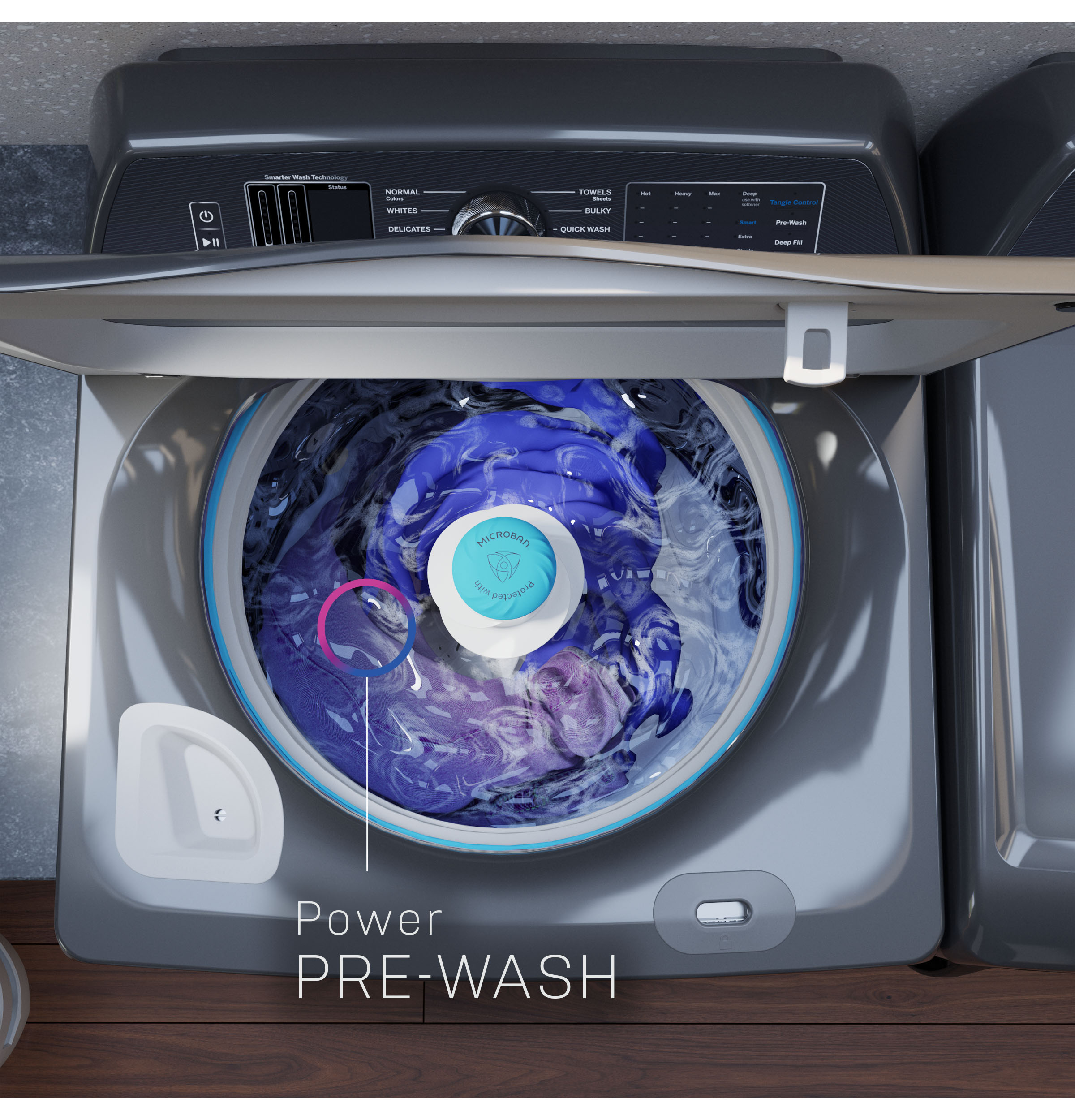 GE PROFILE WHITE 5.3CU TOP LOAD WASHER - Washers - Additional View 19