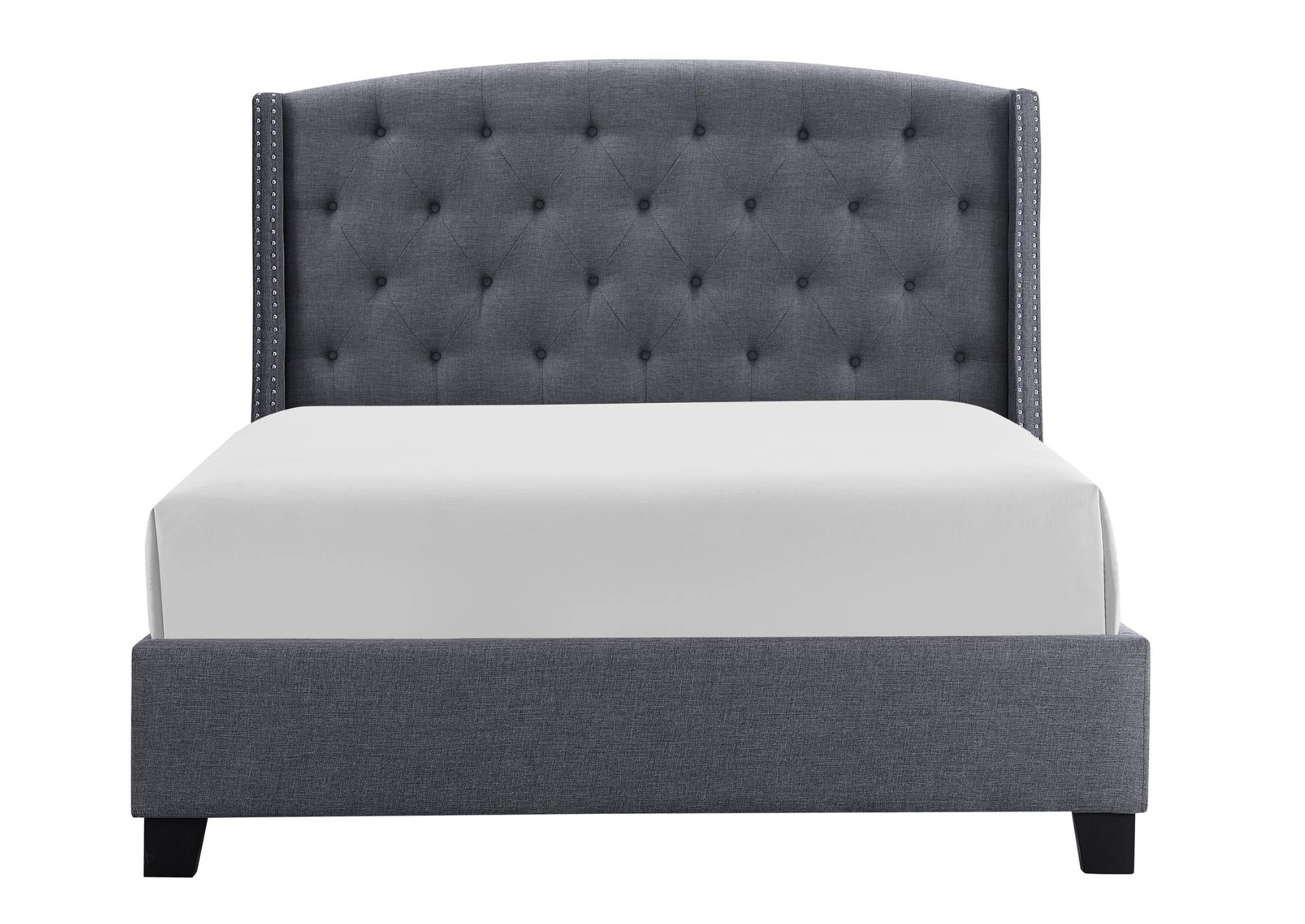 Eva King Bed - Grey