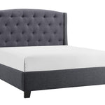 Eva King Bed - Grey - Additional View 1