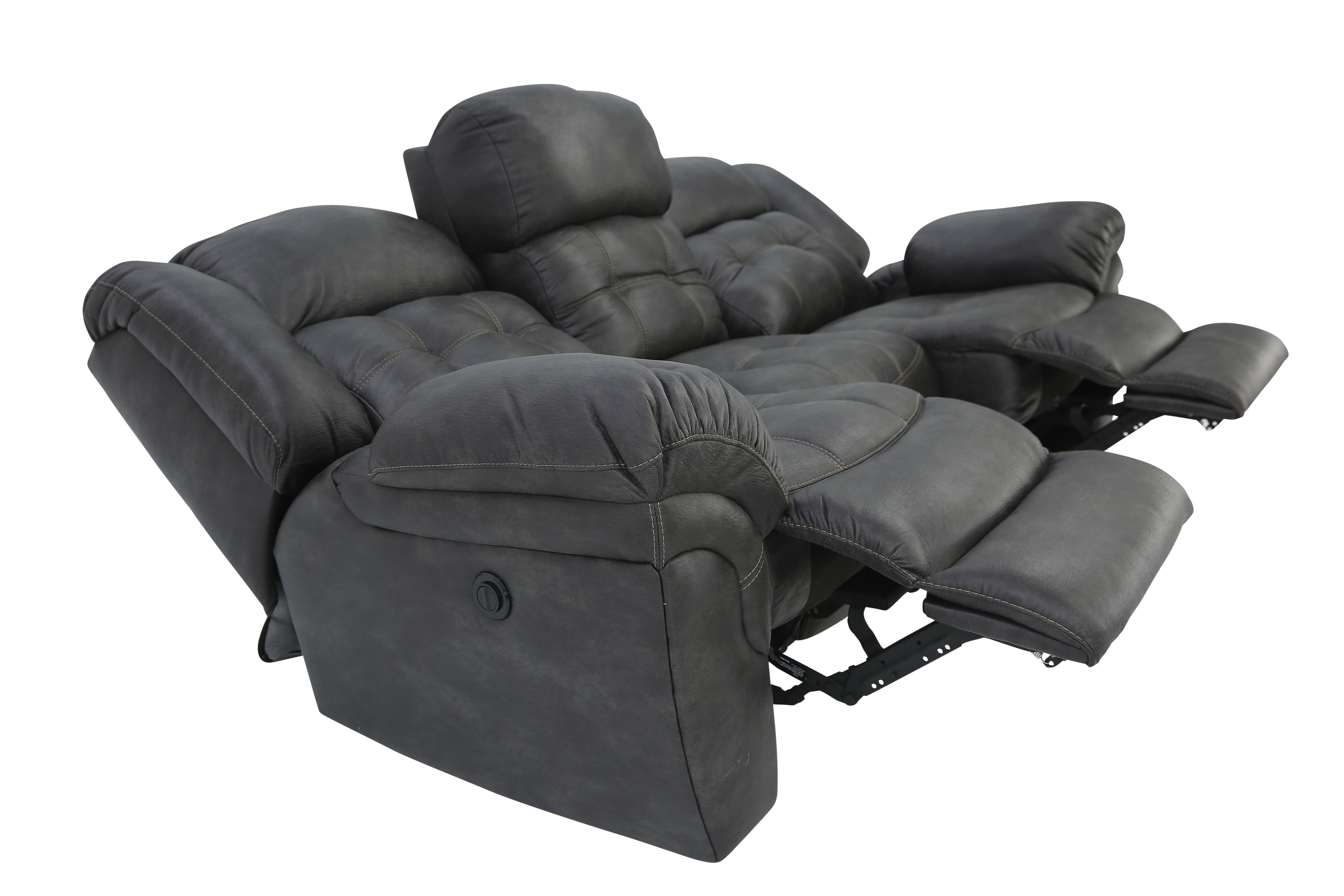 Haygen Power Sofa - Charcoal - Additional View 5