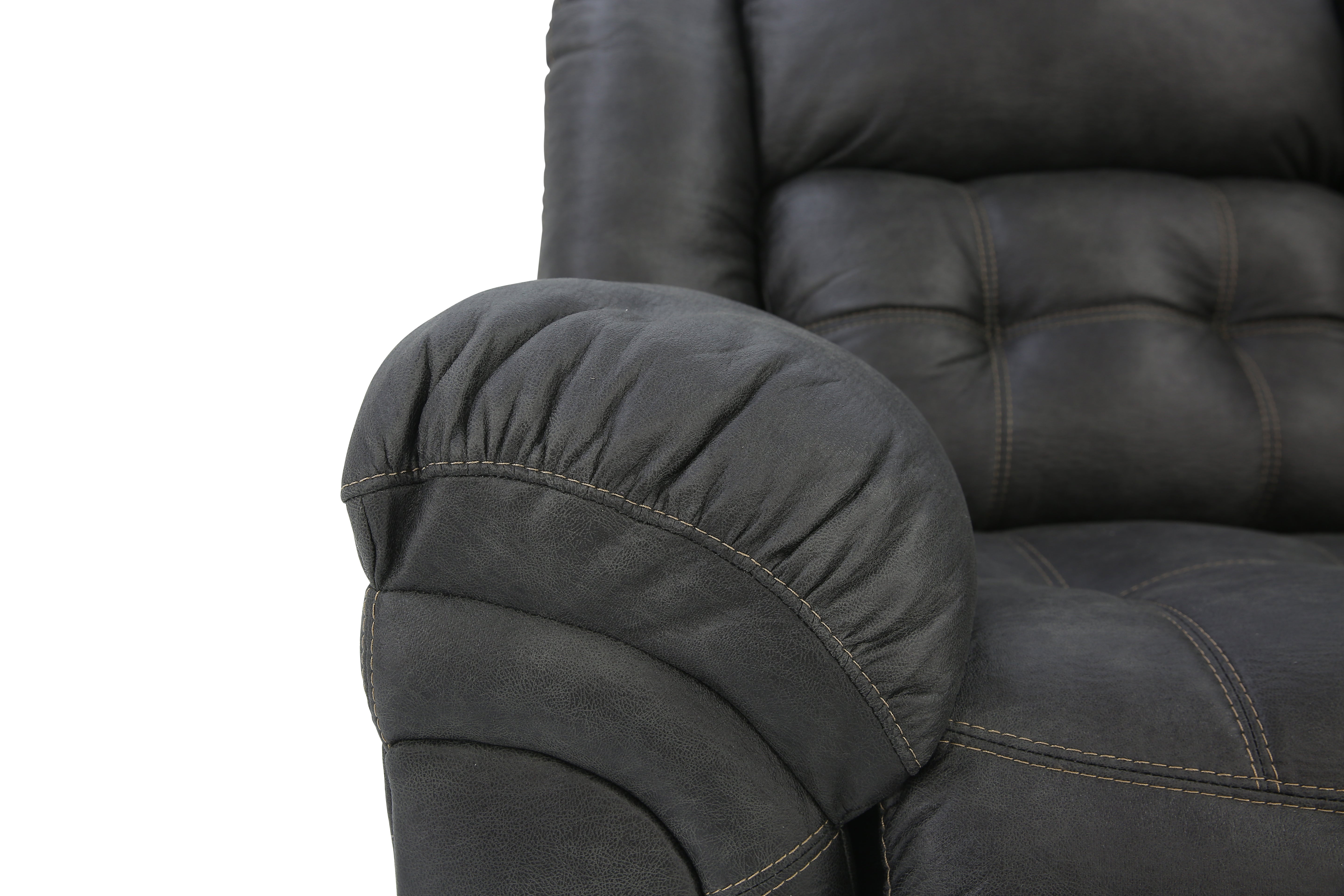 Haygen Power Sofa - Charcoal - Additional View 6