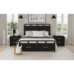 Elements International - RIDGEMONT BLACK QUEEN BED - Wood - Beds - Additional View 7