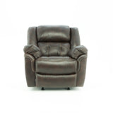 Hudson Leather Rocker Recliner - Chocolate