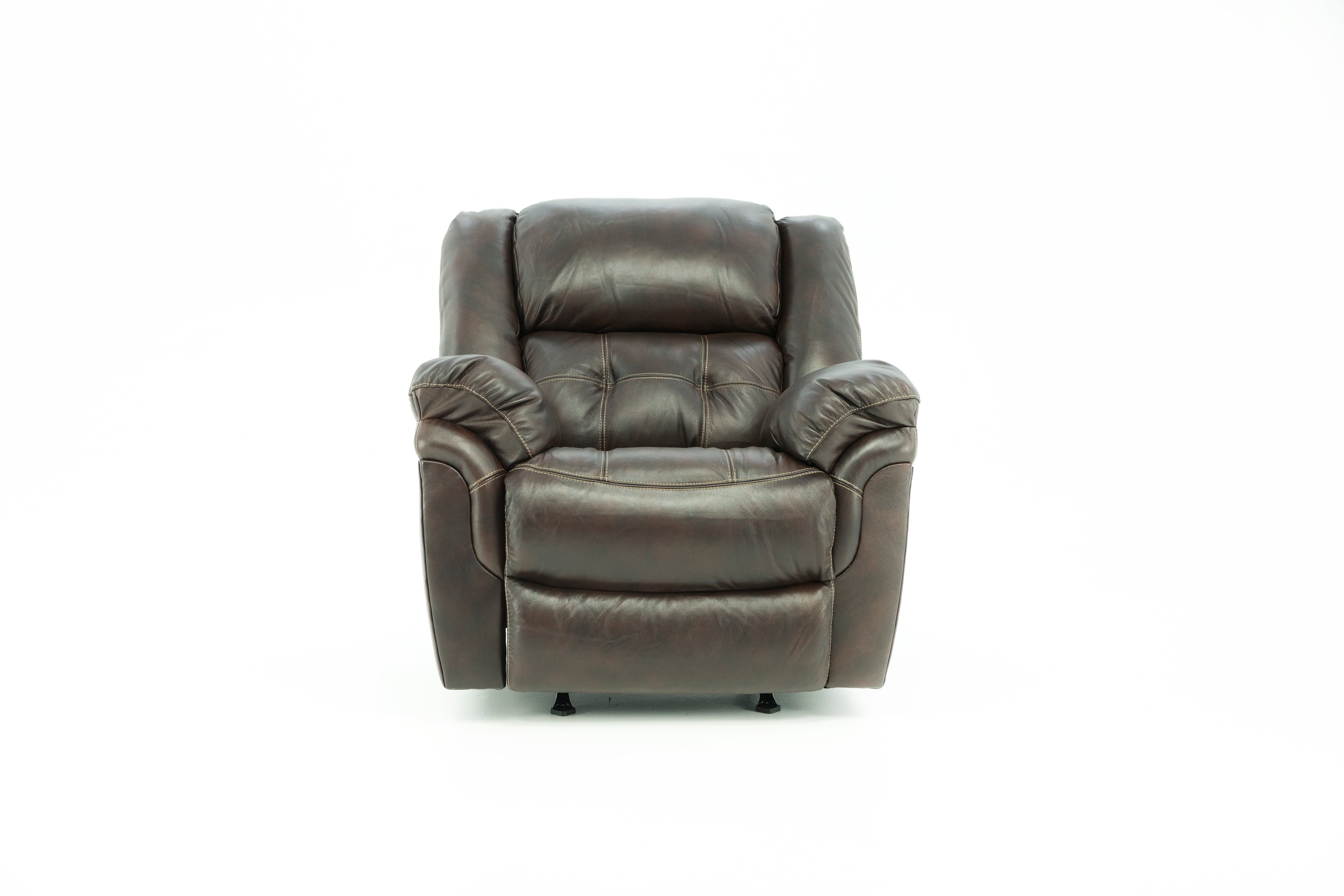 Hudson Leather Rocker Recliner - Chocolate