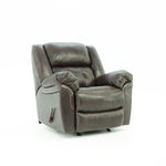 Hudson Leather Rocker Recliner - Chocolate - Additional View 1