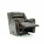 Hudson Leather Rocker Recliner - Chocolate - Additional View 4