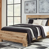 Ashley Furniture - Hyanna King Panel Bed - Brown - Beige Wood - Beds - Additional View 2