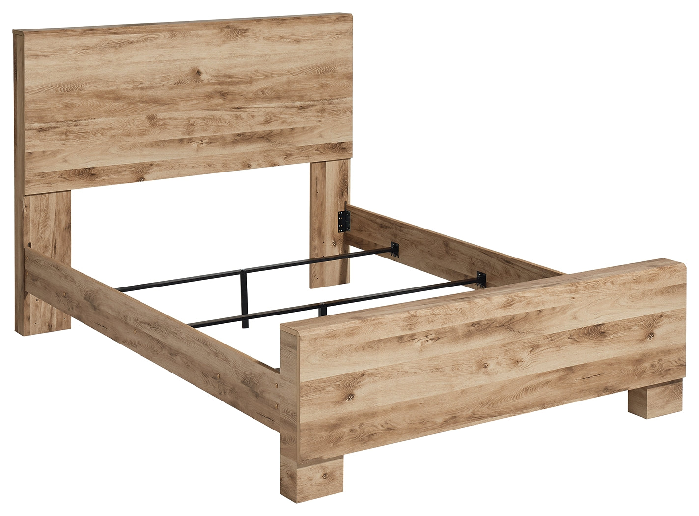 Ashley Furniture - Hyanna King Panel Bed - Brown - Beige Wood - Beds - Additional View 3