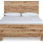 Ashley Furniture - Hyanna King Panel Bed - Brown - Beige Wood - Beds - Additional View 4