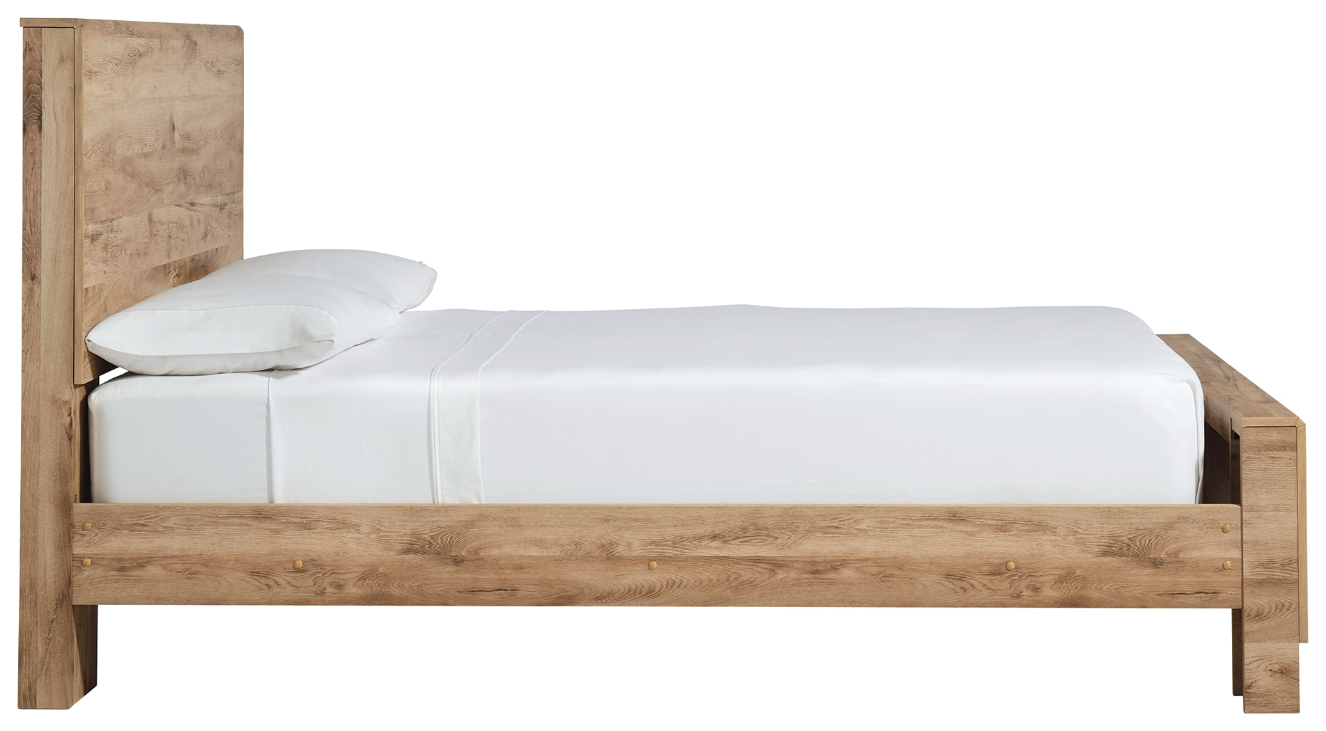 Ashley Furniture - Hyanna King Panel Bed - Brown - Beige Wood - Beds - Additional View 5