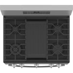 GE STAINLESS STEEL FINGERPRINT RESISTANT PROFILE SMART FREESTANDING GAS RANGE WITH AIR FRY - Pearl Silver|Black - Ranges - Additional View 4