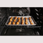 GE STAINLESS STEEL FINGERPRINT RESISTANT PROFILE SMART FREESTANDING GAS RANGE WITH AIR FRY - Pearl Silver|Black - Ranges - Additional View 9