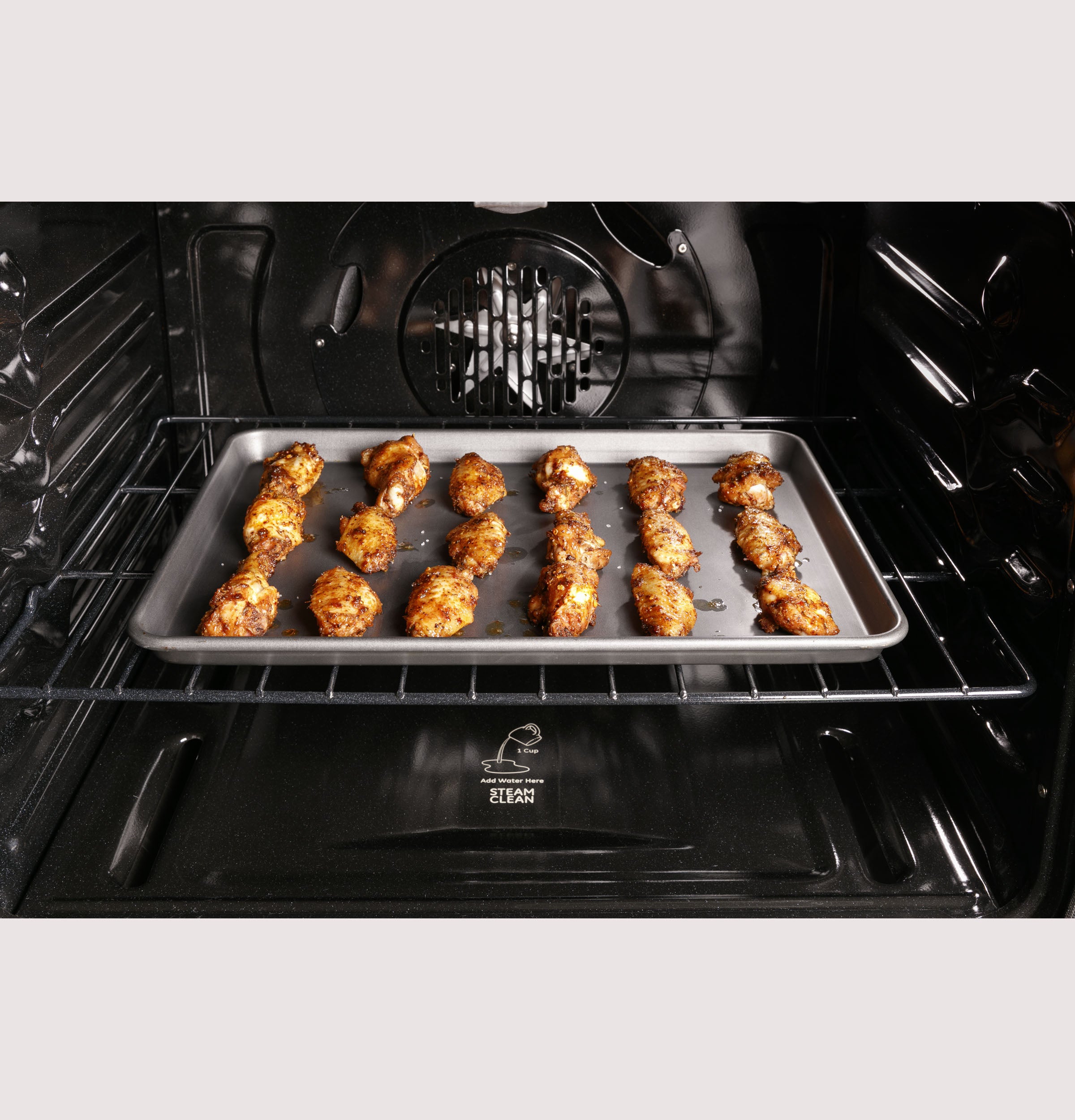 GE STAINLESS STEEL FINGERPRINT RESISTANT PROFILE SMART FREESTANDING GAS RANGE WITH AIR FRY - Pearl Silver|Black - Ranges - Additional View 9