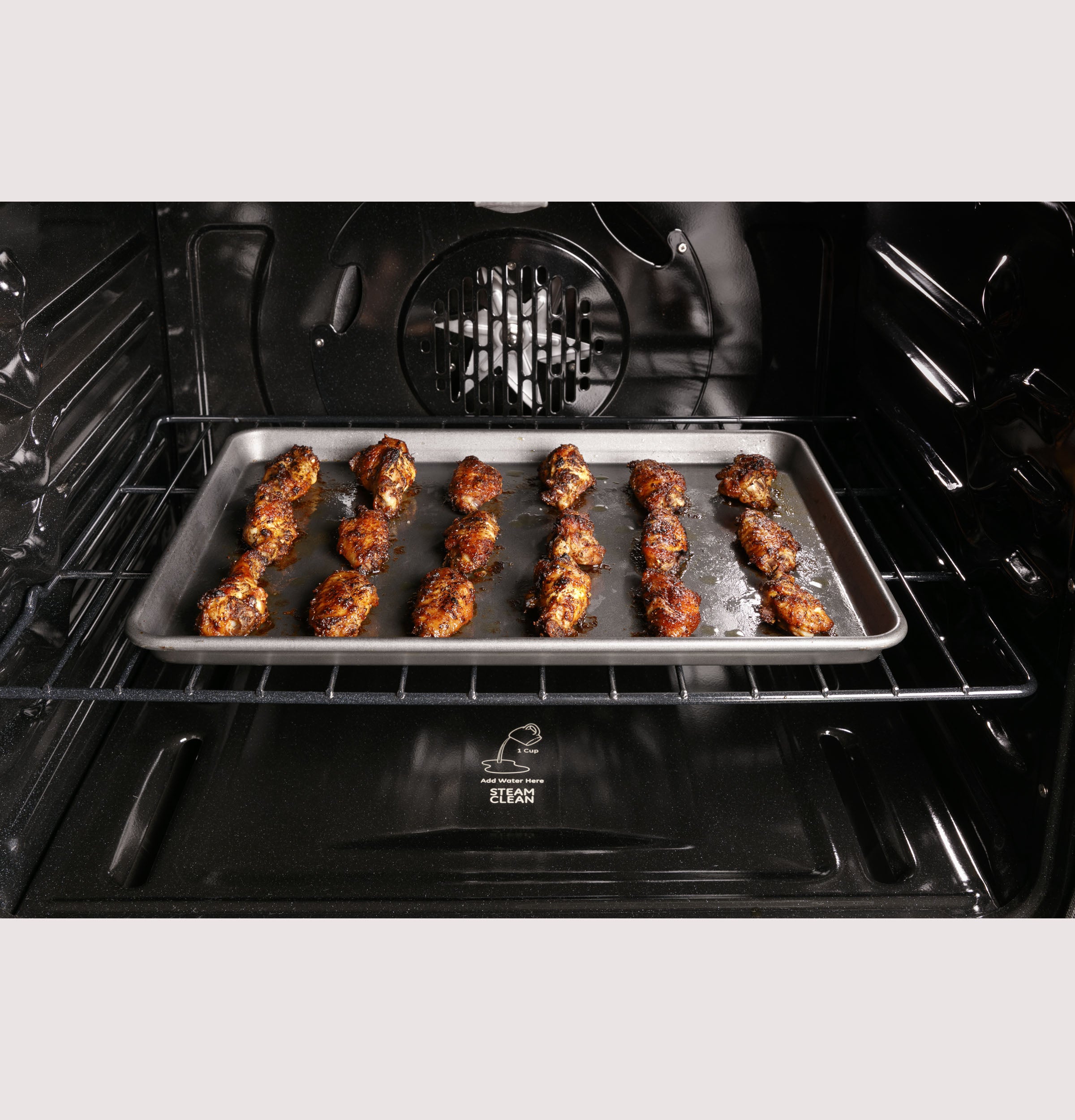 GE STAINLESS STEEL FINGERPRINT RESISTANT PROFILE SMART FREESTANDING GAS RANGE WITH AIR FRY - Pearl Silver|Black - Ranges - Additional View 10