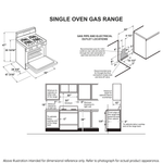 GE STAINLESS STEEL FINGERPRINT RESISTANT PROFILE SMART FREESTANDING GAS RANGE WITH AIR FRY - Pearl Silver|Black - Ranges - Additional View 14