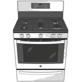 GE STAINLESS STEEL FINGERPRINT RESISTANT PROFILE SMART FREESTANDING GAS RANGE WITH AIR FRY - Pearl Silver|Black - Ranges - Additional View 15