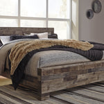 Ashley Furniture - Derekson King Panel Bed - Multi Gray - Dark Gray Wood - Beds - Additional View 3