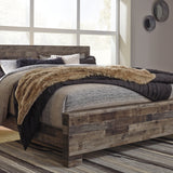 Ashley Furniture - Derekson King Panel Bed - Multi Gray - Dark Gray Wood - Beds - Additional View 3