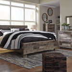 Ashley Furniture - Derekson King Panel Bed - Multi Gray - Dark Gray Wood - Beds - Additional View 6