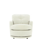 SKIPPER PLATINUM SWIVEL BARREL CHAIR