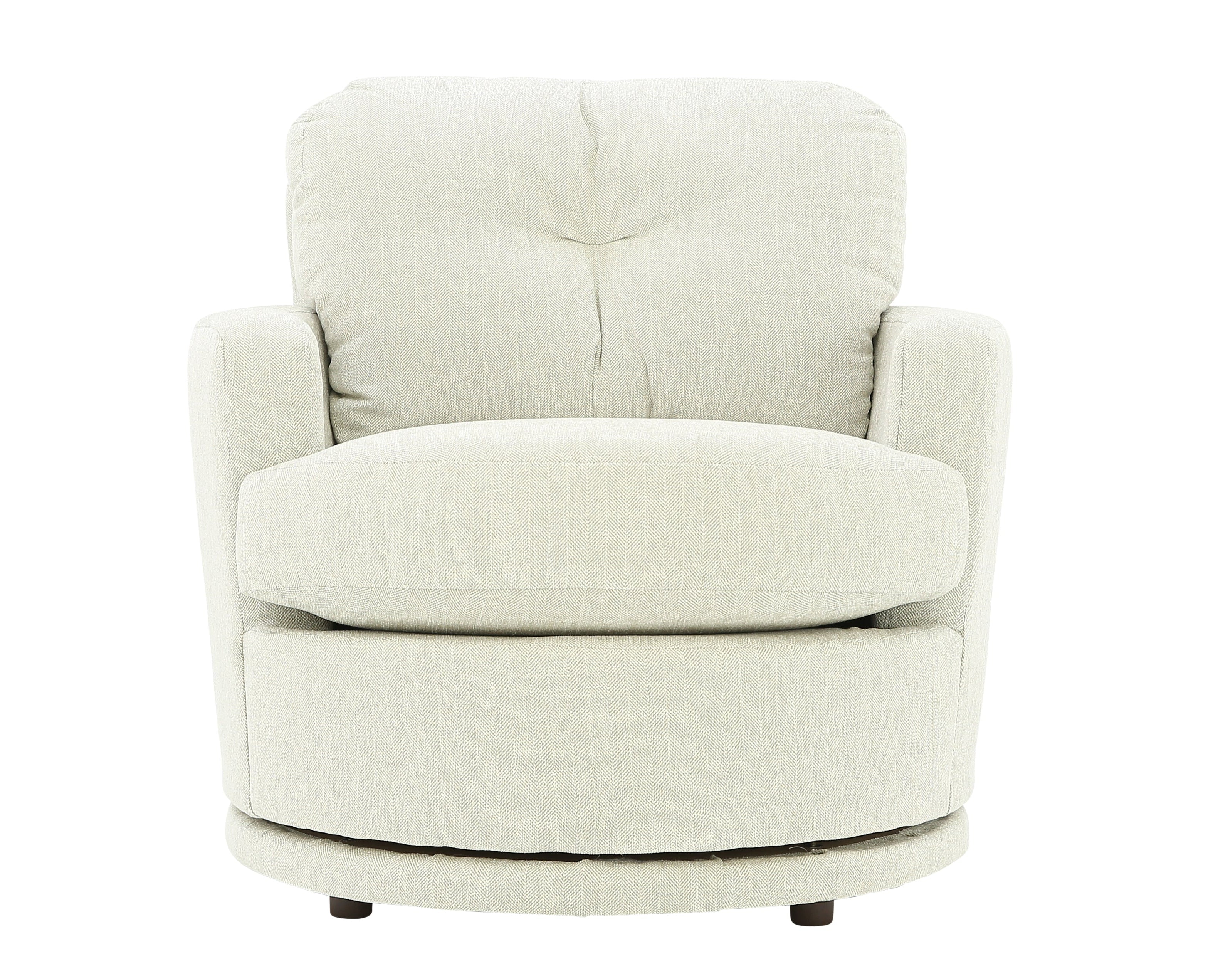 SKIPPER PLATINUM SWIVEL BARREL CHAIR