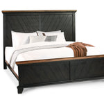 Steve Silver Furniture - Bear Creek King Bed - Brown - Dark Brown Faux Leather - Beds