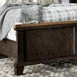 Steve Silver Furniture - Bear Creek King Bed - Brown - Dark Brown Faux Leather - Beds - Additional View 3