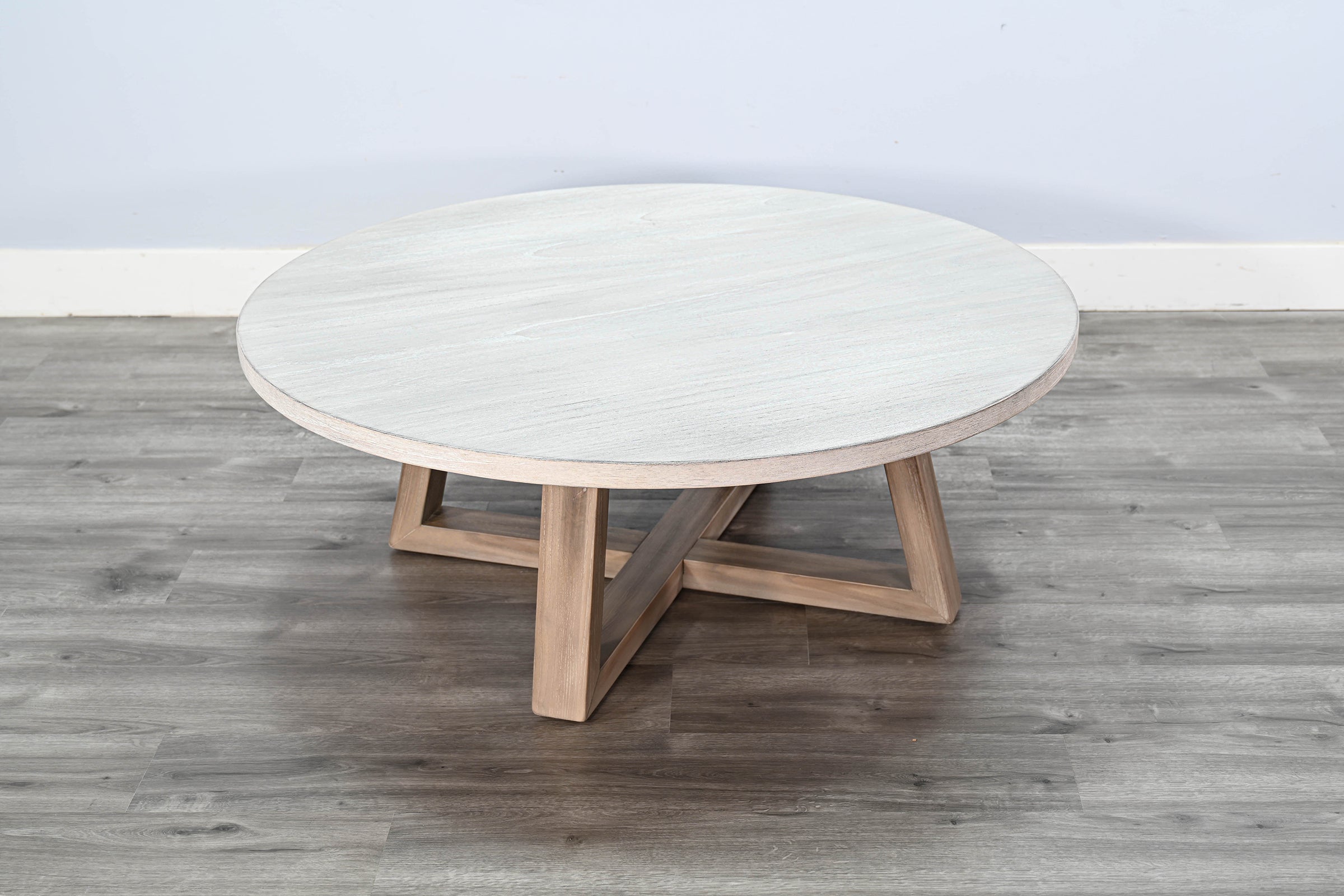 Sunny Designs - MARLOW COCKTAIL TABLE - Pearl Silver|Light Brown Wood - Tables