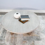 Sunny Designs - MARLOW COCKTAIL TABLE - Pearl Silver|Light Brown Wood - Tables - Additional View 1