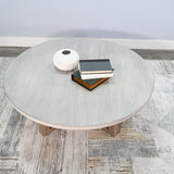 Sunny Designs - MARLOW COCKTAIL TABLE - Pearl Silver|Light Brown Wood - Tables - Additional View 1