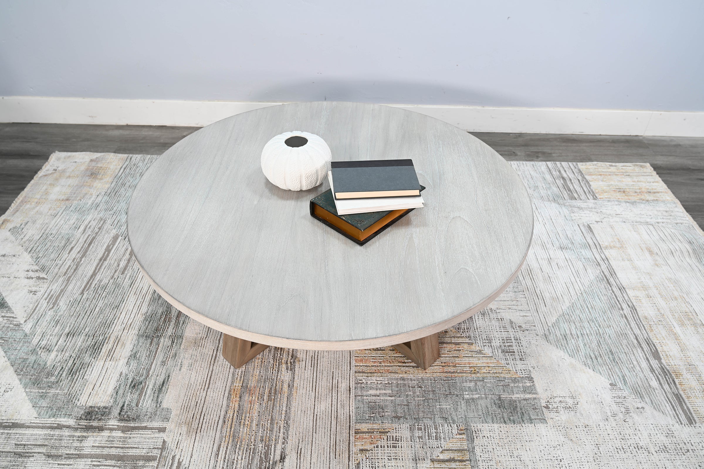 Sunny Designs - MARLOW COCKTAIL TABLE - Pearl Silver|Light Brown Wood - Tables - Additional View 1